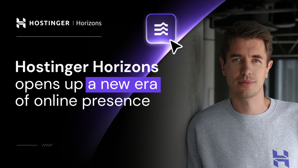 Build web apps with AI | Hostinger Horizons