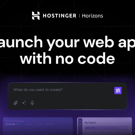 AI web app builder Launch Web Instantly with Hostinger Horizons
