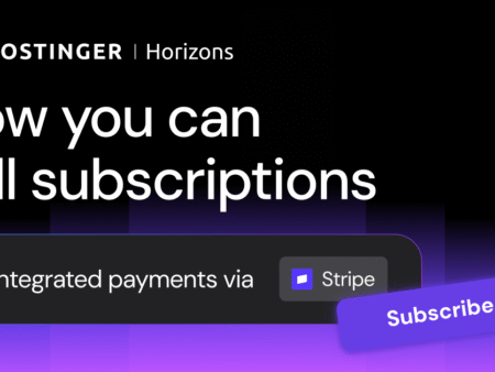 Hostinger Horizons launches subscriptions for recurring revenue