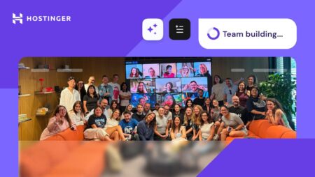 Hostinger team members put a spin on team building activities